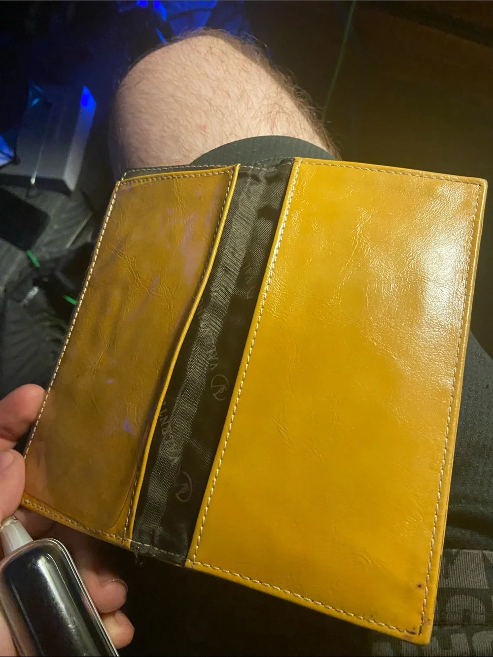 Valentino leather card